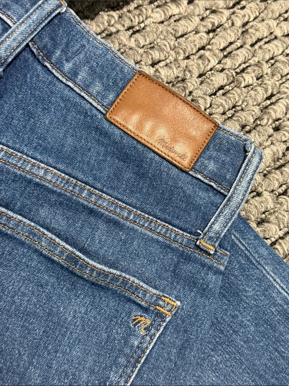 Madewell Slim Wide Leg Jeans 25 High Rise Medium Wash Stretch Denim Classic - Picture 6 of 6